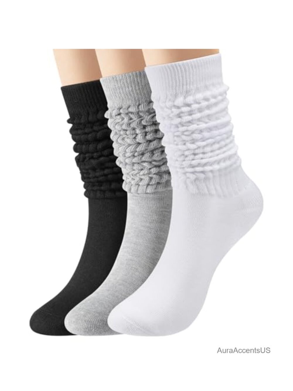 Slouchy Socks Women Long Soft Winter Boot Scrunch Crew Socks